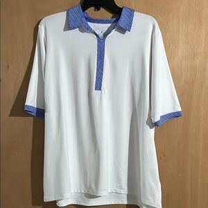 Sport Haley Women’s White and Blue Polo Golf Shirt